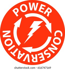 power conservation sign