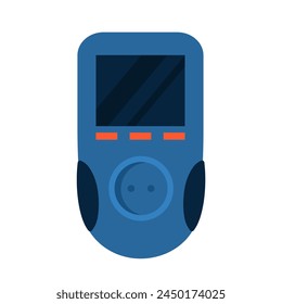 Power consumption device. Electrician tools, electrician supplies flat vector illustration