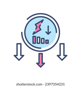 Power Consumption icon in vector. Illustration