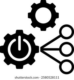 Power Control Icon Element For Design