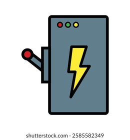 Power Control Unit Illustration Icon