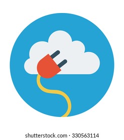 
Power Cord Colored Vector Illustration
