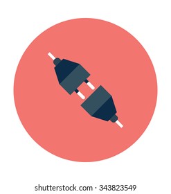 
Power Cord Colored Vector Illustration
