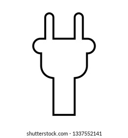 Power cord icon. 