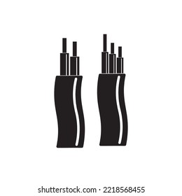 diseño de imagen de vector de icono de cable de alimentación