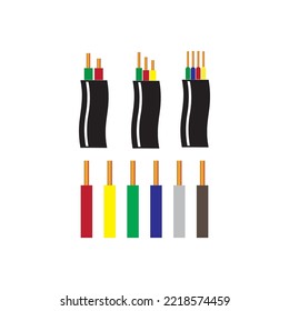 diseño de imagen de vector de icono de cable de alimentación
