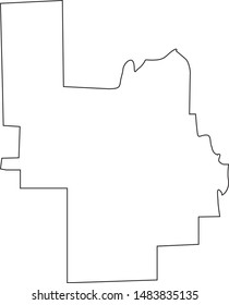 Power county map in state of Idaho