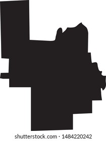 Power county map in state of Idaho