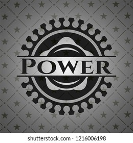 Power dark badge