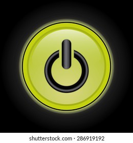 Power design over black background, vector illustration.