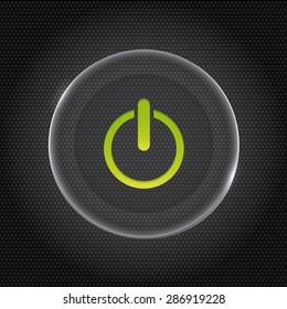 Power design over black background, vector illustration.