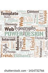 Power Design word cloud. Wordcloud made with text only.