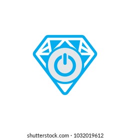 Power Diamond Logo Icon Design