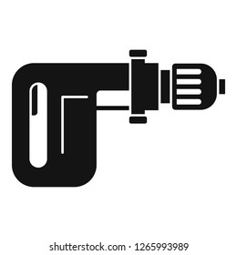 Power drill icon. Simple illustration of power drill vector icon for web design isolated on white background