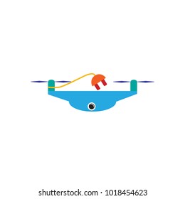 Power Drone Logo icon Design