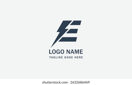 power e Logo Template vector illustration