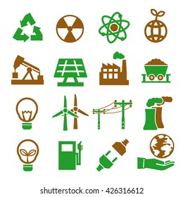power eco icon set
