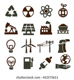 power eco icon set