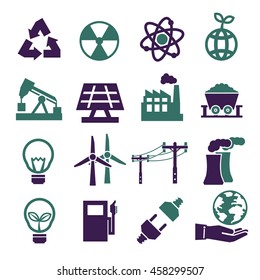 power eco icon set