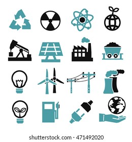 power eco icon set