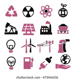 power eco icon set