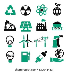 power eco icon set