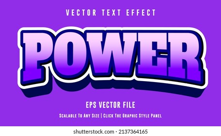 Power editable text effect for business logo and brand