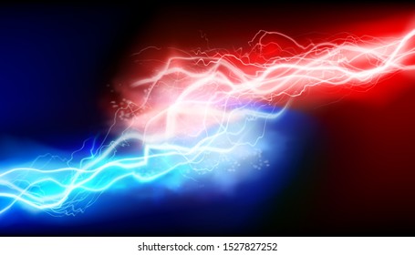 Power electric energy. Heat lighting, discharge. Network connections. Vector illustration.