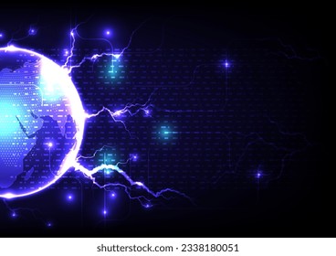Power, electricity, connection, future world, internet, high voltage spark, waiting for half of the world to send power to the universe.