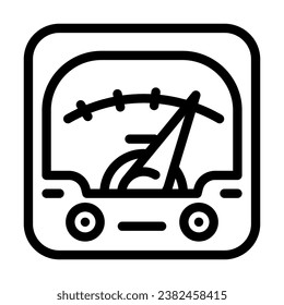 power electricity line icon vector. power electricity sign. isolated contour symbol black illustration