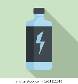 Power energy drink icon. Flat illustration of power energy drink vector icon for web design