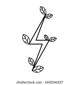power energy, flat current icon, energy logo template
