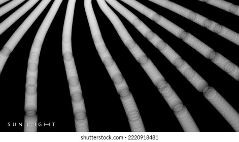 Power energy with glow effect. Dynamic composition of bright lines forming lights path of speed movement. Solar or starlight emission. Big data concept. 3d futuristic technology style. Vector.