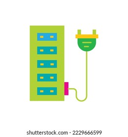 power and energy icon, flat icon vector design use for websites and apps.