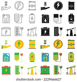 power and energy icon, flat icon vector design use for websites and apps.