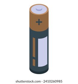Power energy icon isometric vector. Full battery. Mobile level