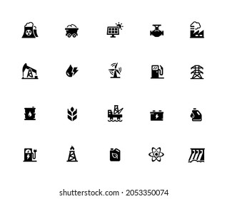 Power and Energy Icon Set - 32px Solid