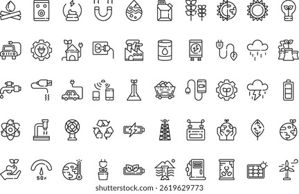 Power energy icons Simple vector icon. Illustration symbol design template for web mobile UI element. 