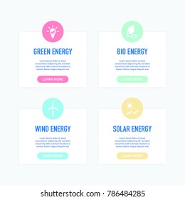 Power and Energy Infographic Icons