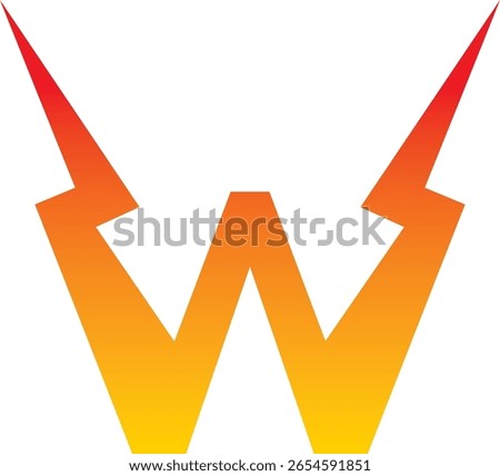 Power Energy Lightning W Logo