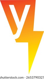 Power Energy Lightning Y Logo