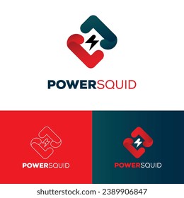 power energy logo template for business