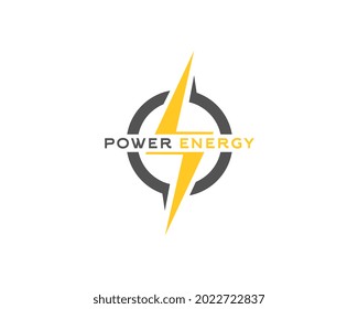 plantilla de logotipo de energía de potencia, icono vector