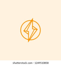 power energy logo vector icon