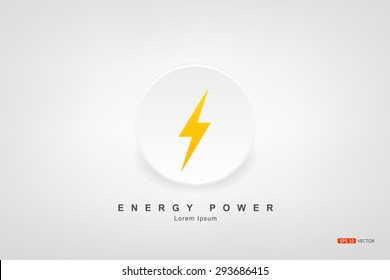 Power Energy Symbol, Vector Eps 10