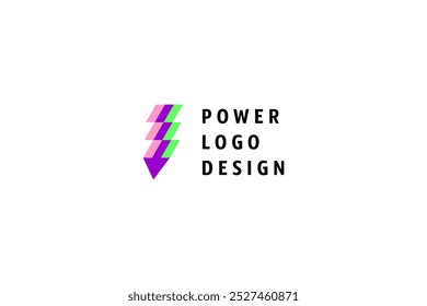Solución de diseño de logotipo de Plantilla de energía