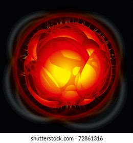 Power Explosion. Vector Illustration (EPS v.10)