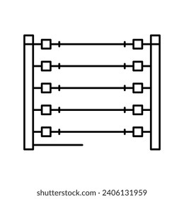 power fence line icon vector. power fence sign. isolated contour symbol black illustration