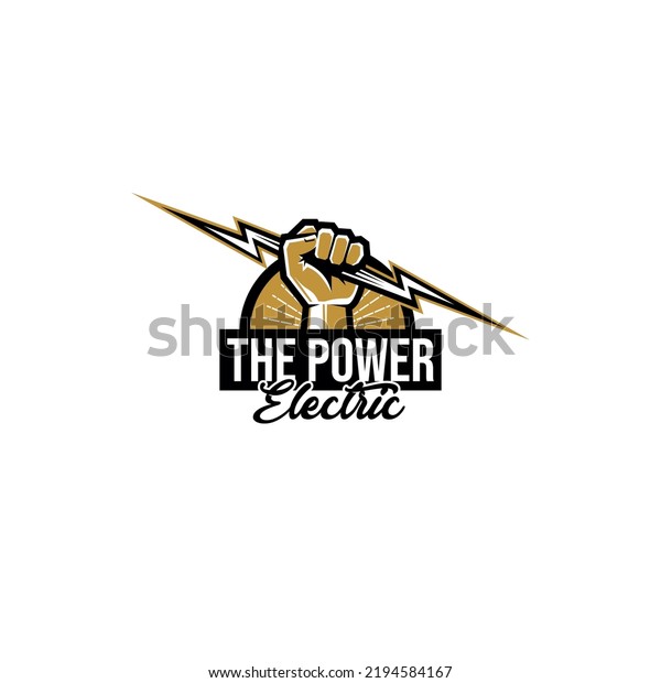 Power Fist Lightning Electric Stock Vector (Royalty Free) 2194584167 ...