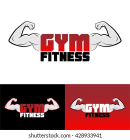 Power Fitness logo. GYM logo. Vector logo template
